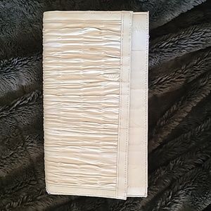 Putty colored Eel Skin clutch/shoulder bag